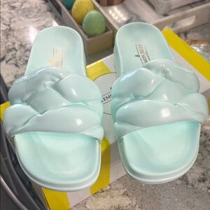 NEW Mint Braided Slide Sandals - Women